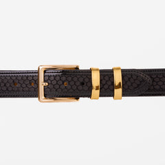 The Monarch Black Leather Belt All New