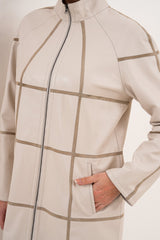 The Prado Reversible Cream Leather Jacket Fine Craftsmanship