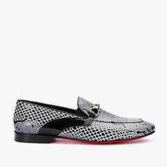 The Milano Black\/White Shoe Bit Loafer shoe Exclusive Style