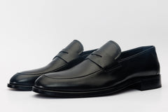 The Marinka Black Leather Shoe Penny Loafer Shoe All New