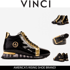 The Prestige Black Gold  Limited Edition  High-Top Sneaker For Sale