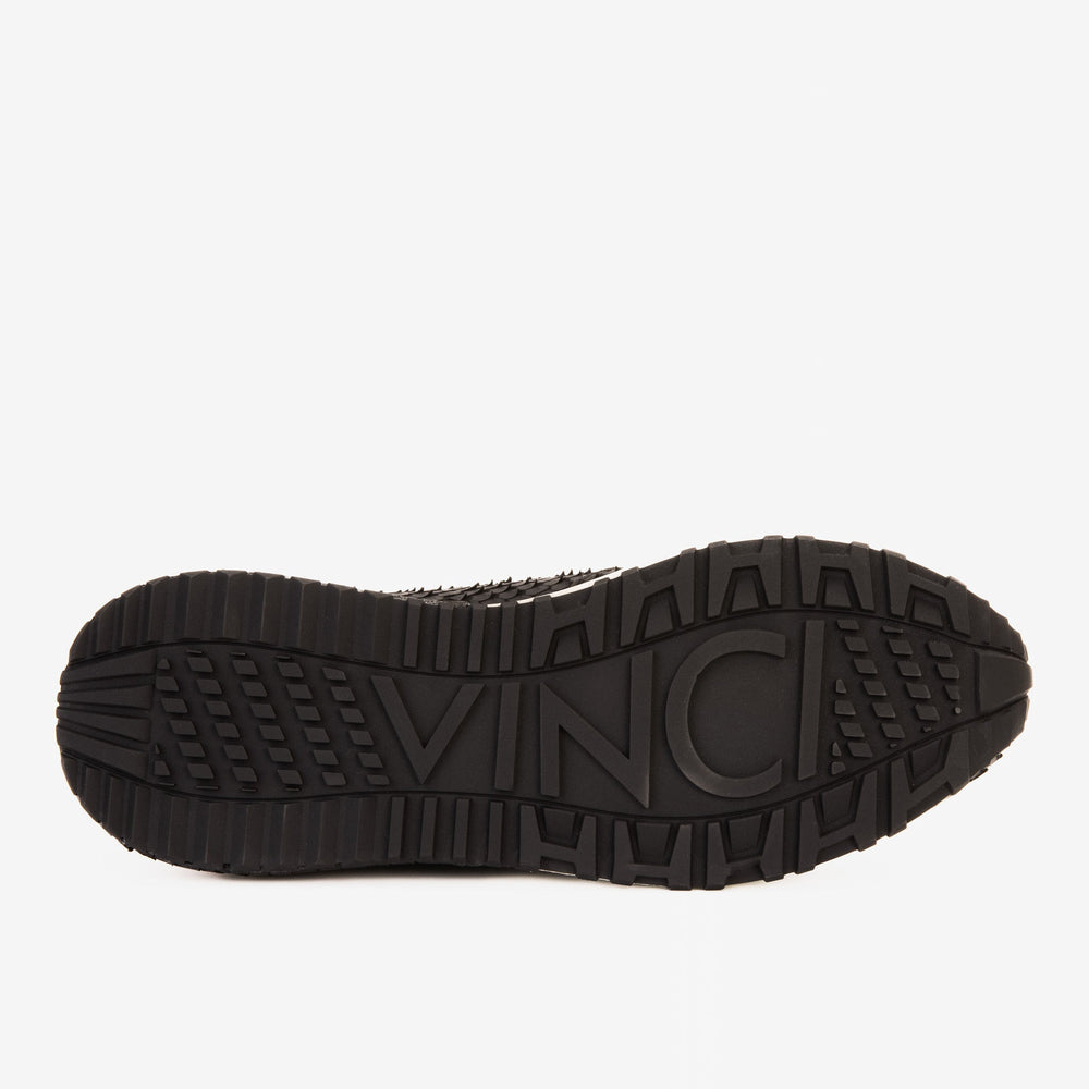 The Majesty Black Gold Leather Sneaker For Sale