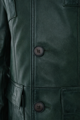 The Ravenna Green  Leather Jacket All New