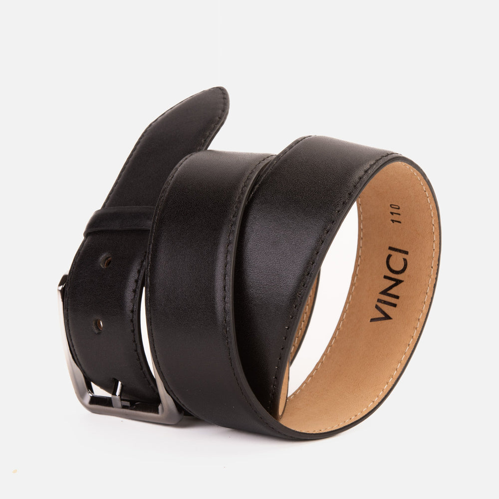 The Torino Black Calfskin Belt Exclusive Style