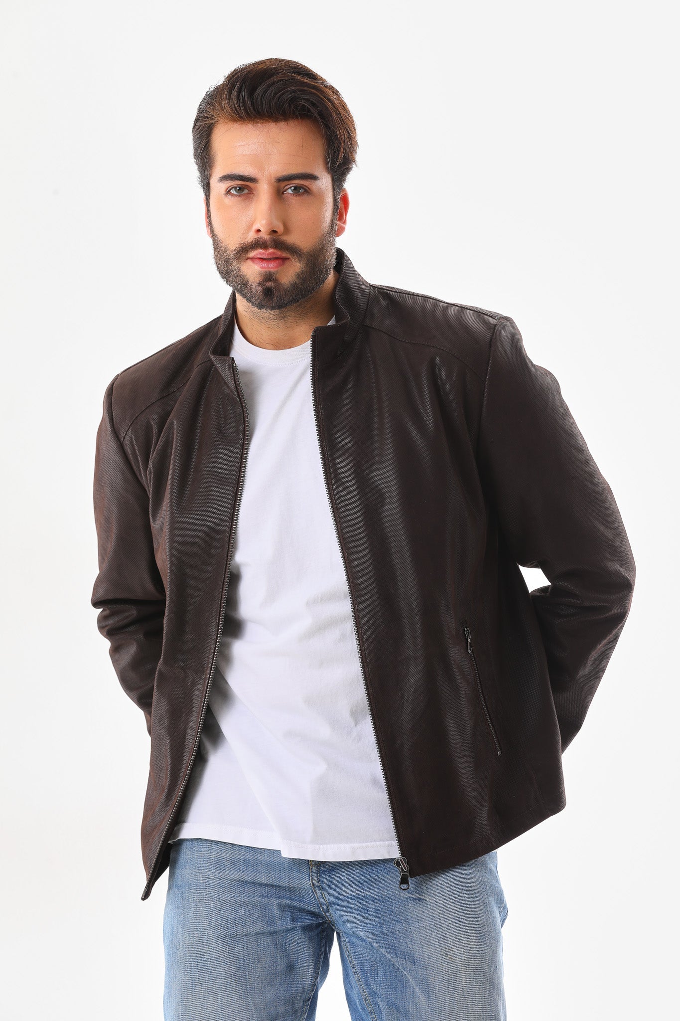 The Varden Brown Leather Jacket Fine Craftsmanship