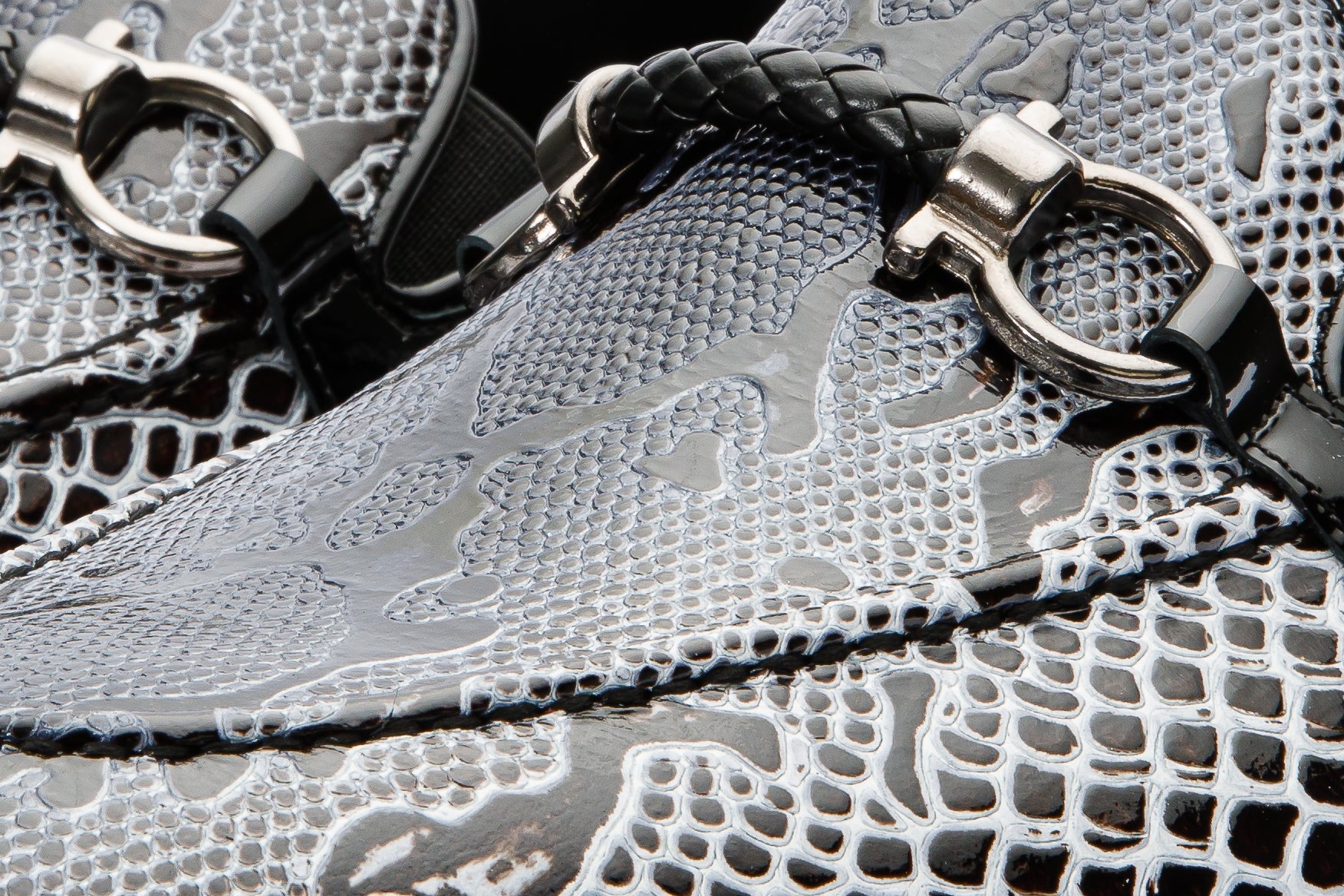 The Milano Black\/White Shoe Bit Loafer  shoe Exclusive Style